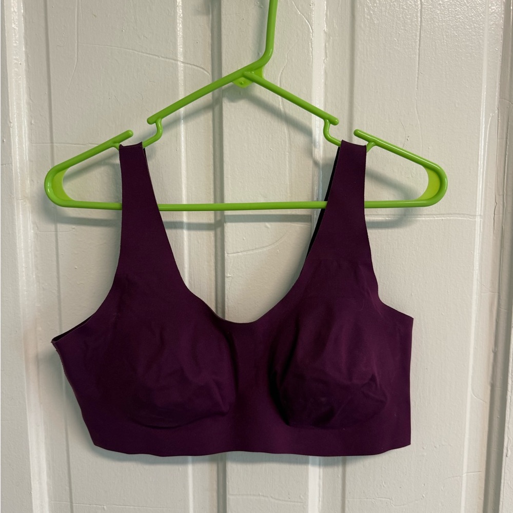 Knix Purple Scoop Neck Supportive Active Wireless Bra Size L++
